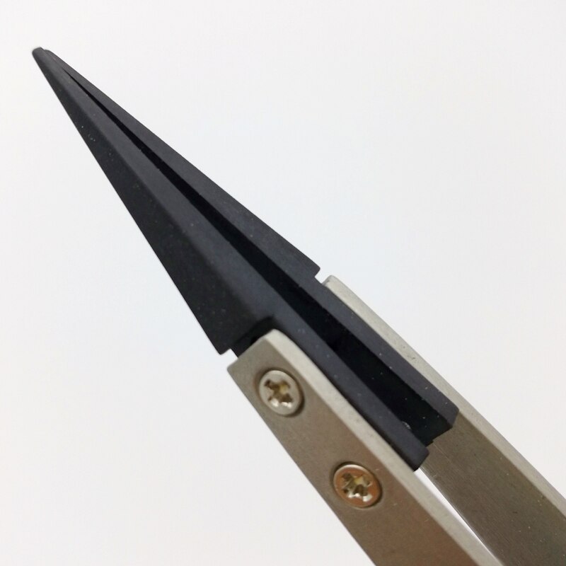 1 stuk roestvrijstalen elektronische pincet met lange punt, gebogen punt, telefoonreparatie, antistatische pincet, gereedschap, accessoire