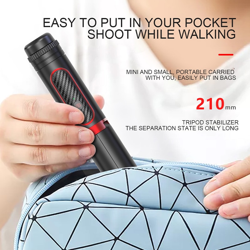 Phone Stabilizer Selfie Stick Video Shooting Vlog Anti-shake Stable Tripod Live Broadcast Device Camera Motion Handheld PTZ