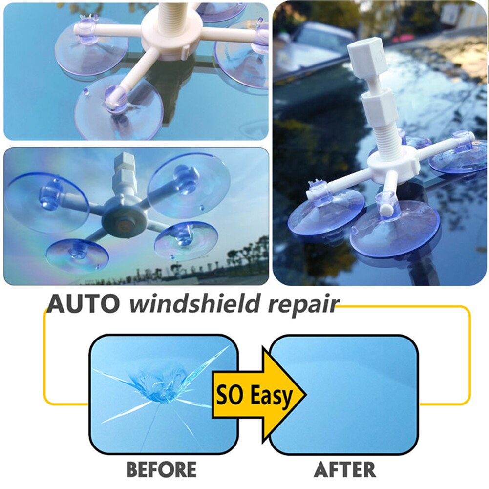 Car Windshield Repair Kit Chip Window Screen Crack Polishing Scratches Glass