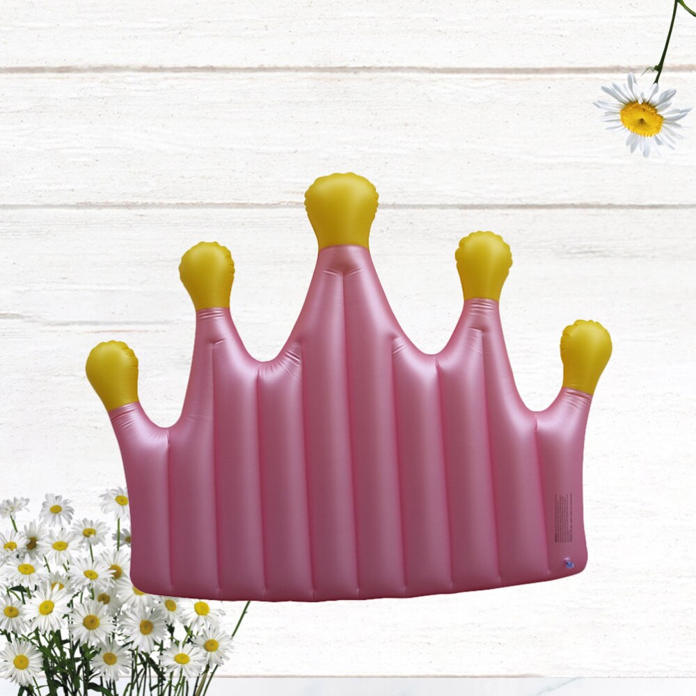 1PC Crown Shape Float Bed Inflatable Floating Bed Swimming Pool Mat Water Floating Cushion