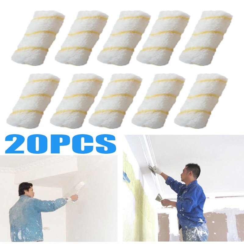 10/20pcs Paint Brushes Wall Ceiling 4 Inch DIY Roller Paint Brush Painting Brushes Painting Tools Paint Tool Sets for Home