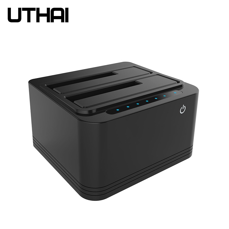 UTHAI G04 Multi-Função Dual-Slot USB3.0 Base de Disco Rígido 2.5/3.5 Polegada Disco Rígido HDD Offline copy Cloner