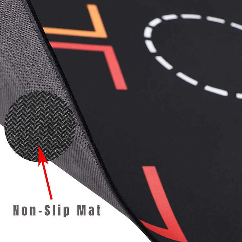 Tapis d'entraînement au pied de basket-Ball antidérapant, système d'entraînement régulier, accessoires auxiliaires de sport pour le contrôle du ballon avec un sac de transport