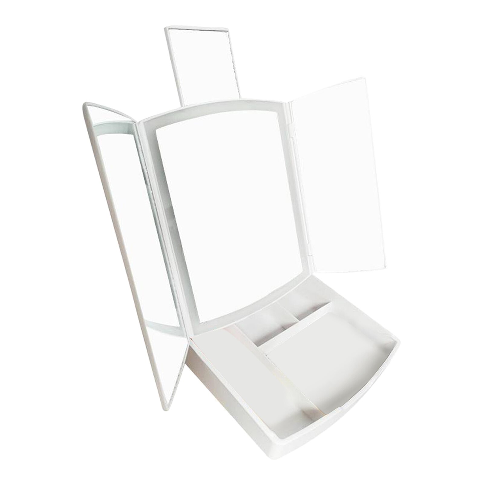 LED Makeup Mirror Vanity Mirror & Makeup Tray Touch Screen Dimming Vanity Mirror Table Desk Cosmetic Mirror