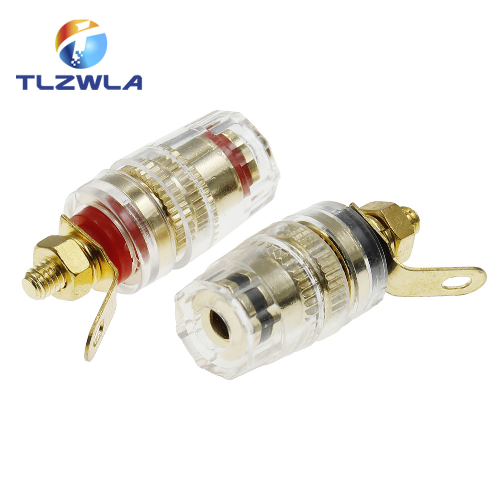 2 STKS Banaan Connector 4 MM Versterker De Luidspreker Terminal Banaanstekker Socket Connector