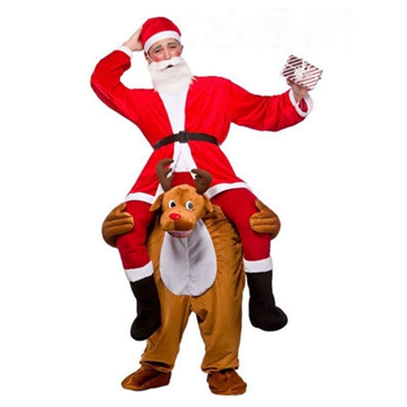 Costume de père noël drôle, pantalon roulant sur moi, Animal, tenue de fête fantaisie, vêtements de Festival de noël: Reindeer