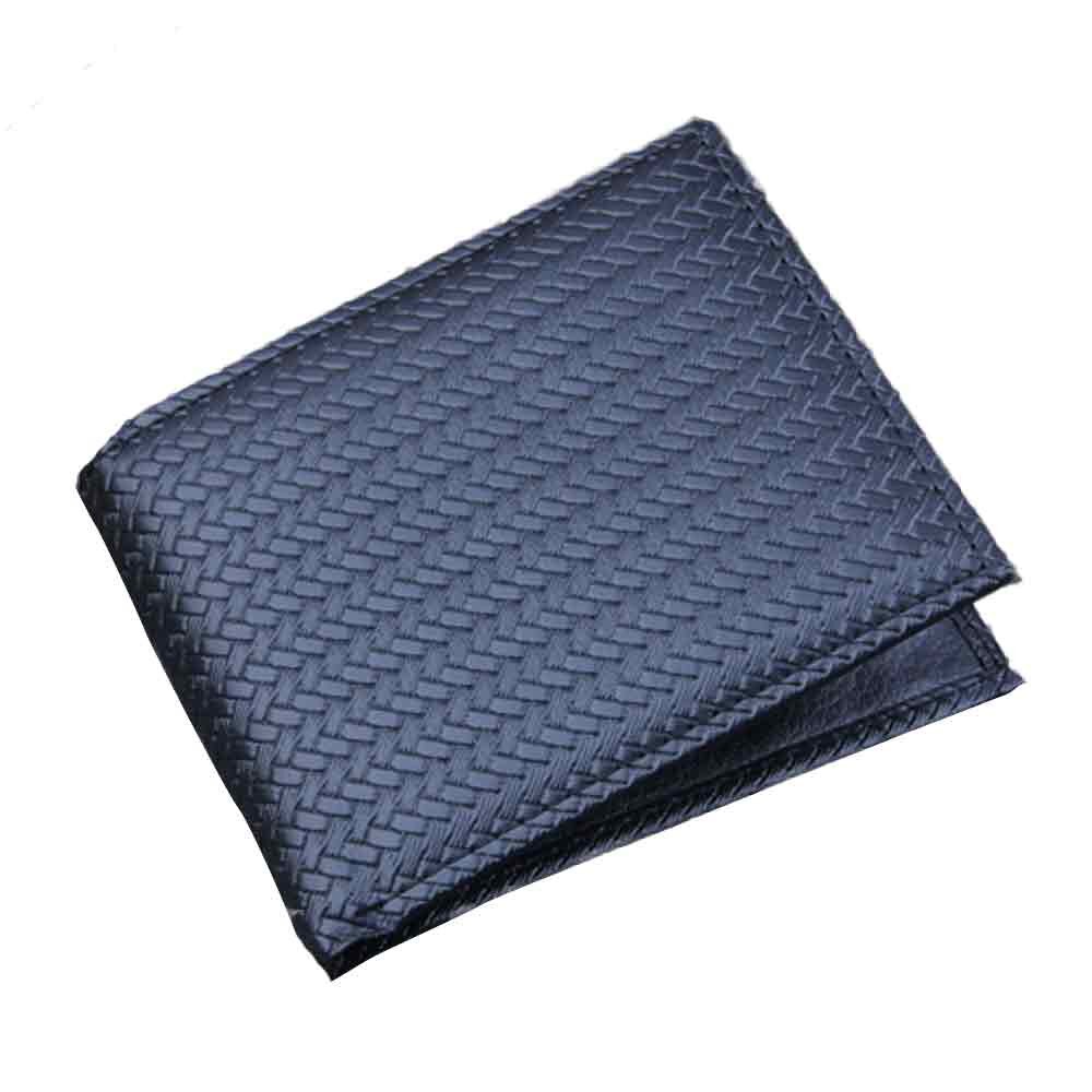Homens de negócios bifold carteira de couro id titular do cartão de crédito bolsa bolsos dobráveis masculino carteiras coreano saco de cartão curto carteira #20: Black