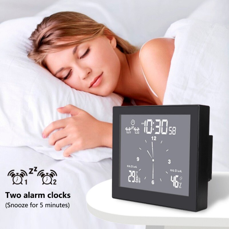 Wireless Weather Station with Outdoor Sensor, Weather Forecast, Radio Clock, Indoor and Outdoor A