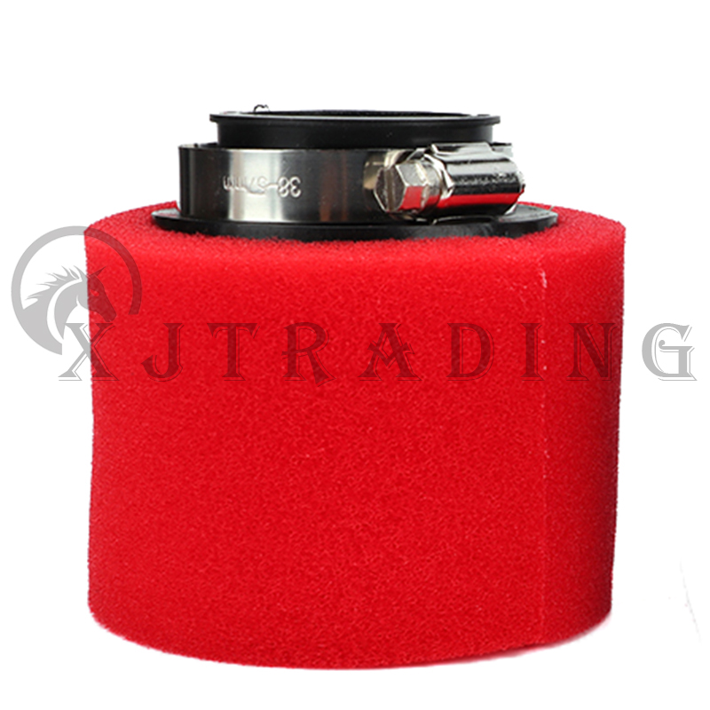 Motorfiets Scooter Dirt Pit Bike Bromfiets Onderdelen 35mm 38mm 42mm 45mm 48mm 50mm 60mm Bocht Elleboog Hals Schuim Luchtfilter Spons Cleaner: Champagne