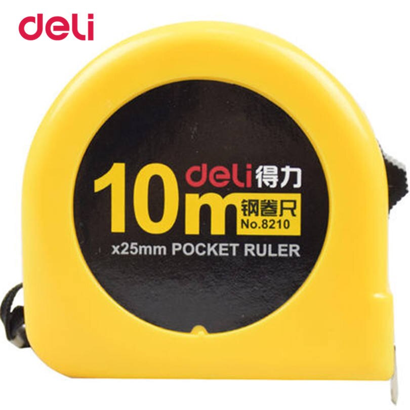 Deli Mainpoint 5 Size Stainless Retractable Steel Tape Measures Ruler Flexible Tape Measure Meter Inch Centimeter