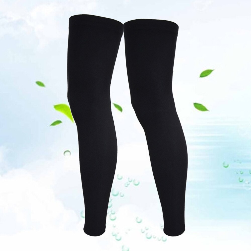 1 Pair Sports Knee and Leg Socks Sun Protection and Fitness Protection Socks for (Blue Size)