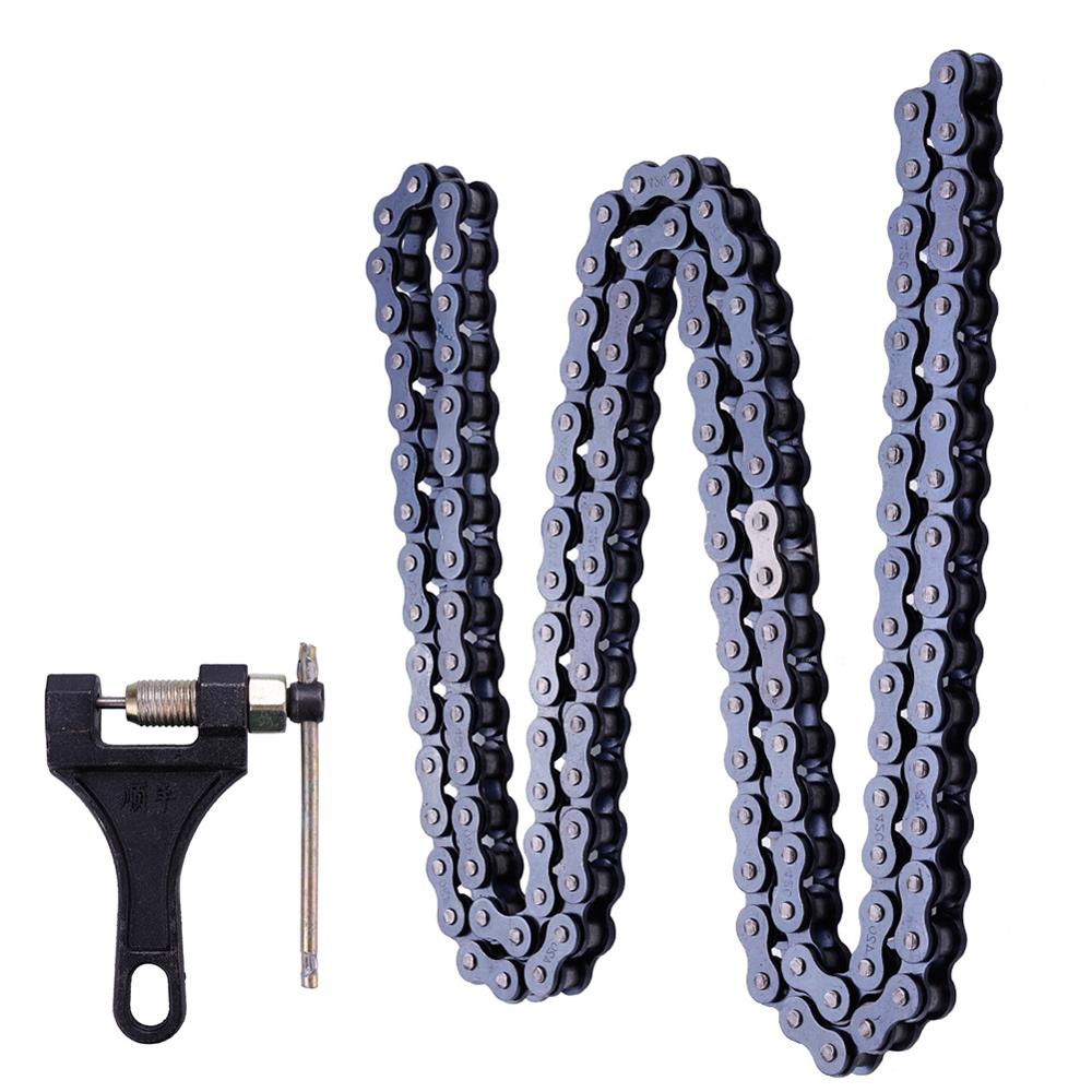 420 132 Link Chain for 110cc 125cc Dirt Pit Bike ATV Quad Go Kart Scooter Mini With Breaker For 420-530: 1Chain1Breaker