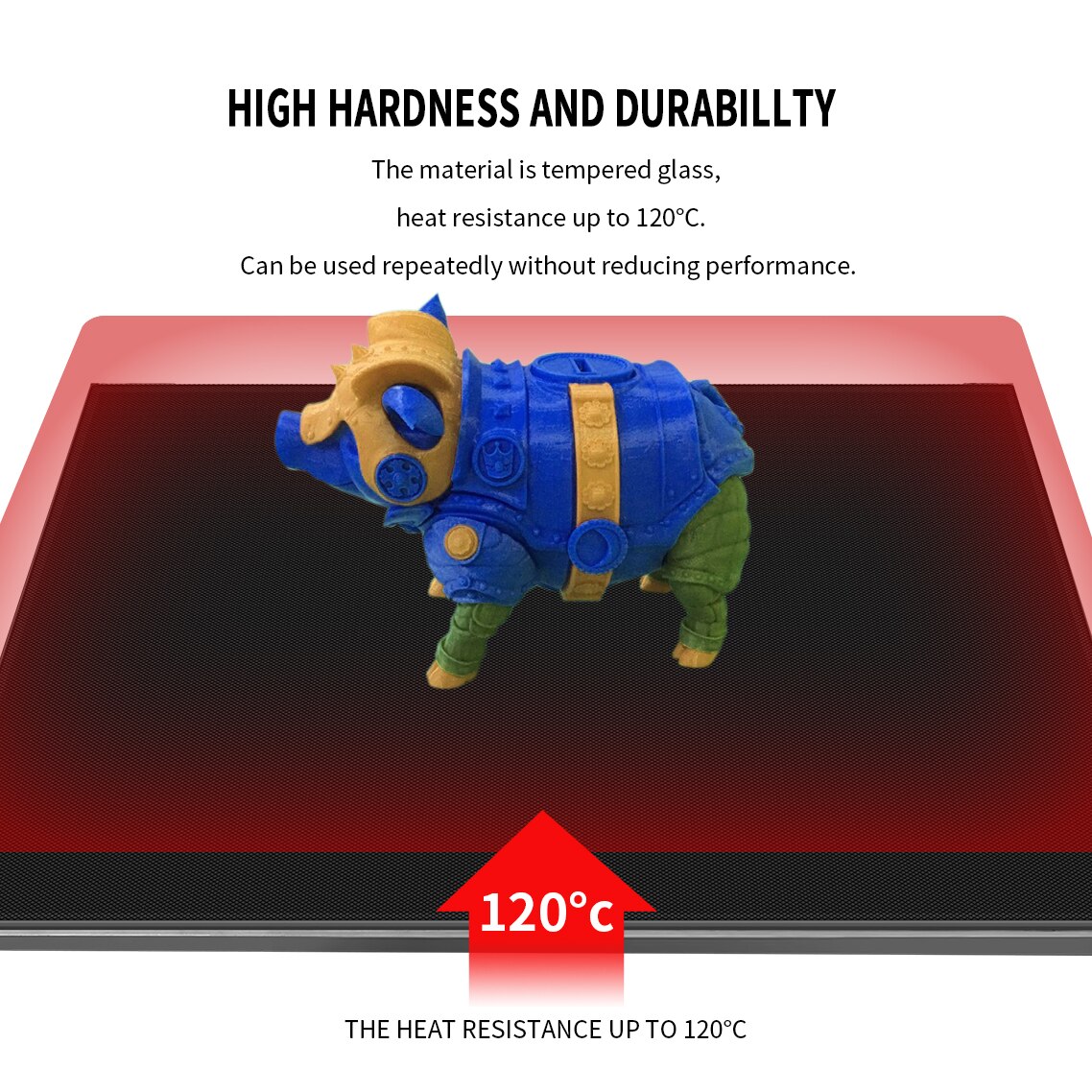 Ultrabas uppvärmd säng plattform bygg yta glasplatta 220 235 310 410mm gitter glas säng för ender 3 ender 5 cr-20 pro