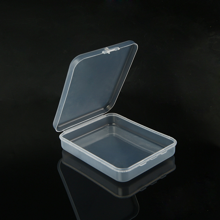 Translucent PP Square Box Sewing Tools Small Items Packing Box Plastic Special Flip Knitting Storage Box