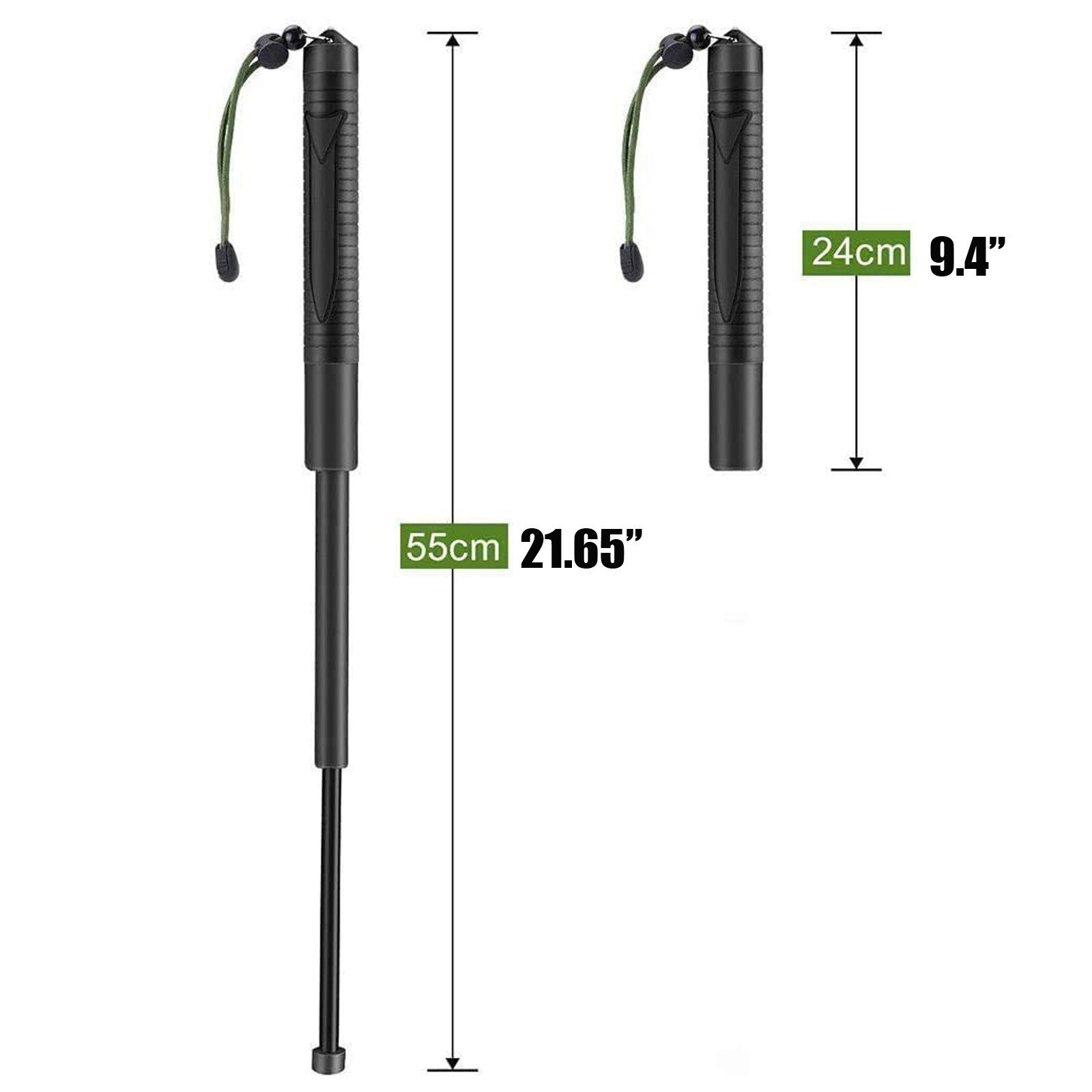 3 Sec Telescopische Wandelstokken Opvouwbare Wandelstokken 55 Cm Wilde Survival Levert Trekking Pole Verstelbare Wandelen Wandelstokken