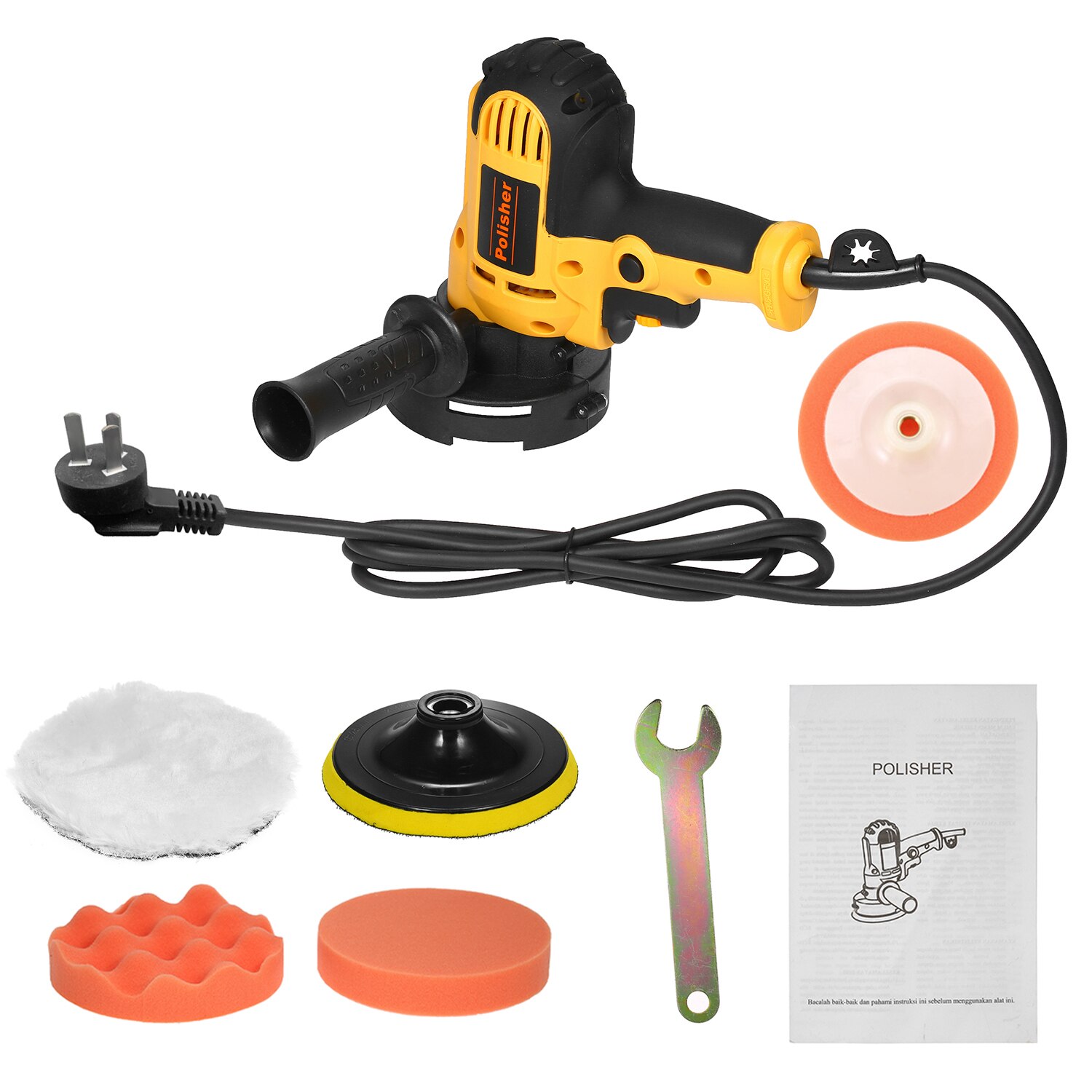 Small Polishing Machine Kit Electric Car Polisher 220V 700W Electric Sander Automobile Furniture Waxing Auto Polishing Tool