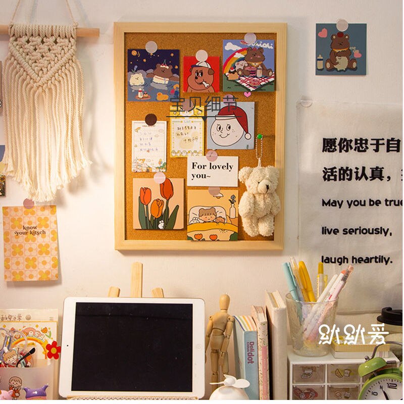 Student Flipchart Message Board Cork Board Message Wall Photo Wall Simple Family Background Note Board