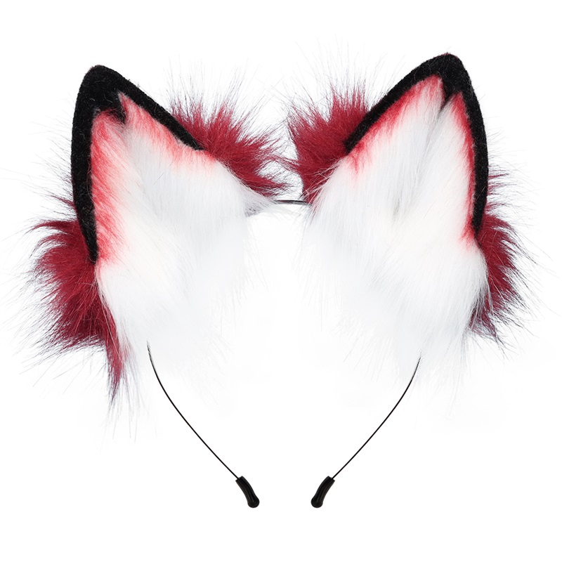 Pelztier Katze Fuchs Ohr Haarreifen Verstellbarer Halloween Kopfschmuck Cosplay Party Kostüm Requisiten Kopfbedeckung Haarschmuck: Braun