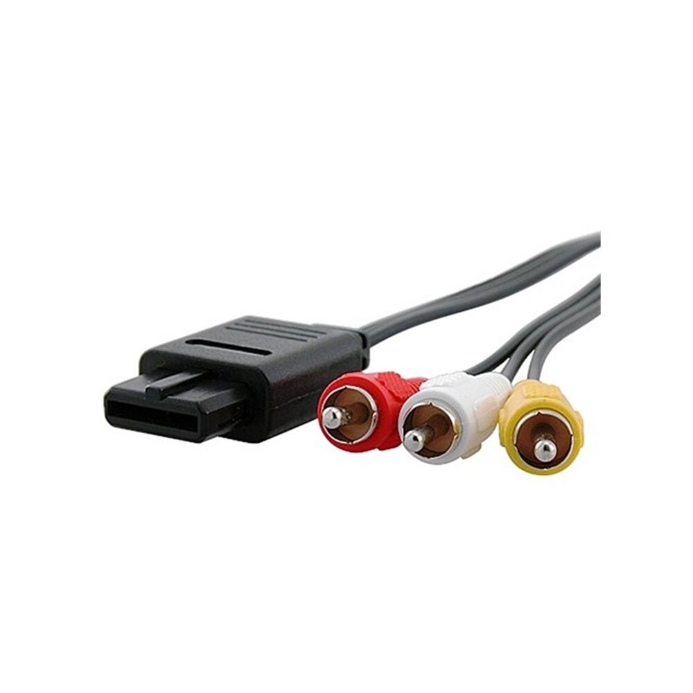 Cable N64 A/V para NS64, Cable AV A RCA para Super, Nintendo, GameCube, N64, SNES, 1,6 M