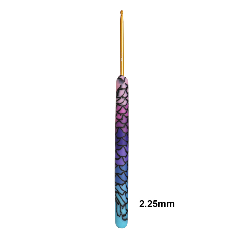 1 Stück lila Meerjungfrau Häkelnadel Aluminium Kopf DIY handgemachte Handwerk Garn Häkelnadel Häkelzubehör 2,25 mm-8,0 mm: Dunkelgrün
