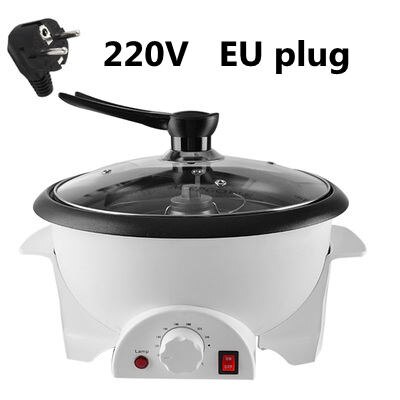 Cukyi elektrisk kaffebønnerister popcornfremstillingsmaskine med non-stick belægning timer temp justerbart bageværktøj 220-240v eu: Model  b 220v