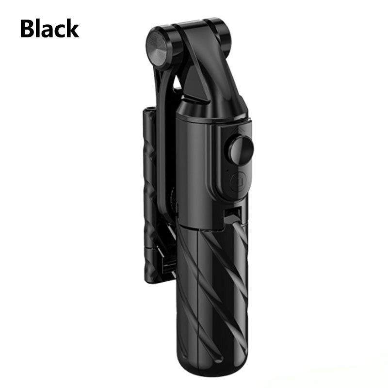 SuiKuai ZP1 Mini Foldable Wireless Bluetooth Selfie Stick Tripod With Fill Light Shutter Remote Control For IOS Android: ZP1 Black