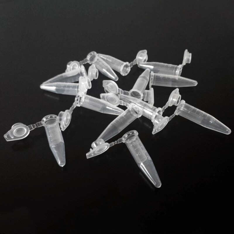 1000 Pcs Centrifuge Test Tube Clear Polypropyleen Afgestudeerd Test Tubes 0.2 Ml Laboratorium Benodigdheden