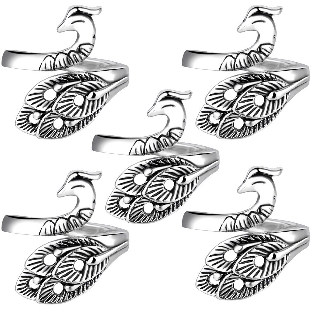 Verstelbare Breien Loop Haak Loop Breien Phoenix Ring Accessoires Gehaakte Breien Ambachten Tool Christmas: E