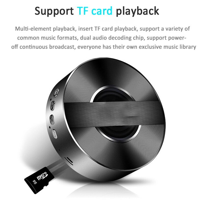 A5 Mini Draadloze Bluetooth Speaker MP3 Audio music Center Speler subwoofer Draagbare Speaker Voor MP3 Telefoon Tablet