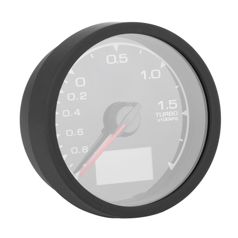 Auto Car 2.5in Digital Turbo Boost Gauge Meter 12V 7 Colors Backlight Universal Turbo Boost Meter Aluminum Alloy + ABS