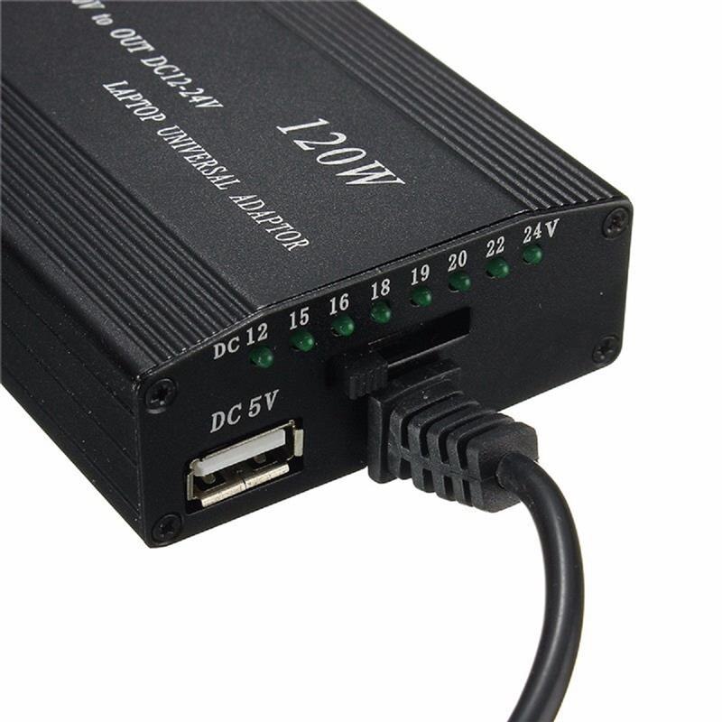 Multifunktion laptop adapter strømoplader universal 120w laptop bil dc oplader notebook ac adapter strøm-eu stik