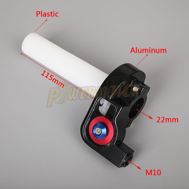 Moto Acceleratore Maniglia Acceleratore Veloce Impugnatura Corta 22mm 7/8 "Parti Universali Dirt Pit Bike Motocross Accessori Moto Cross