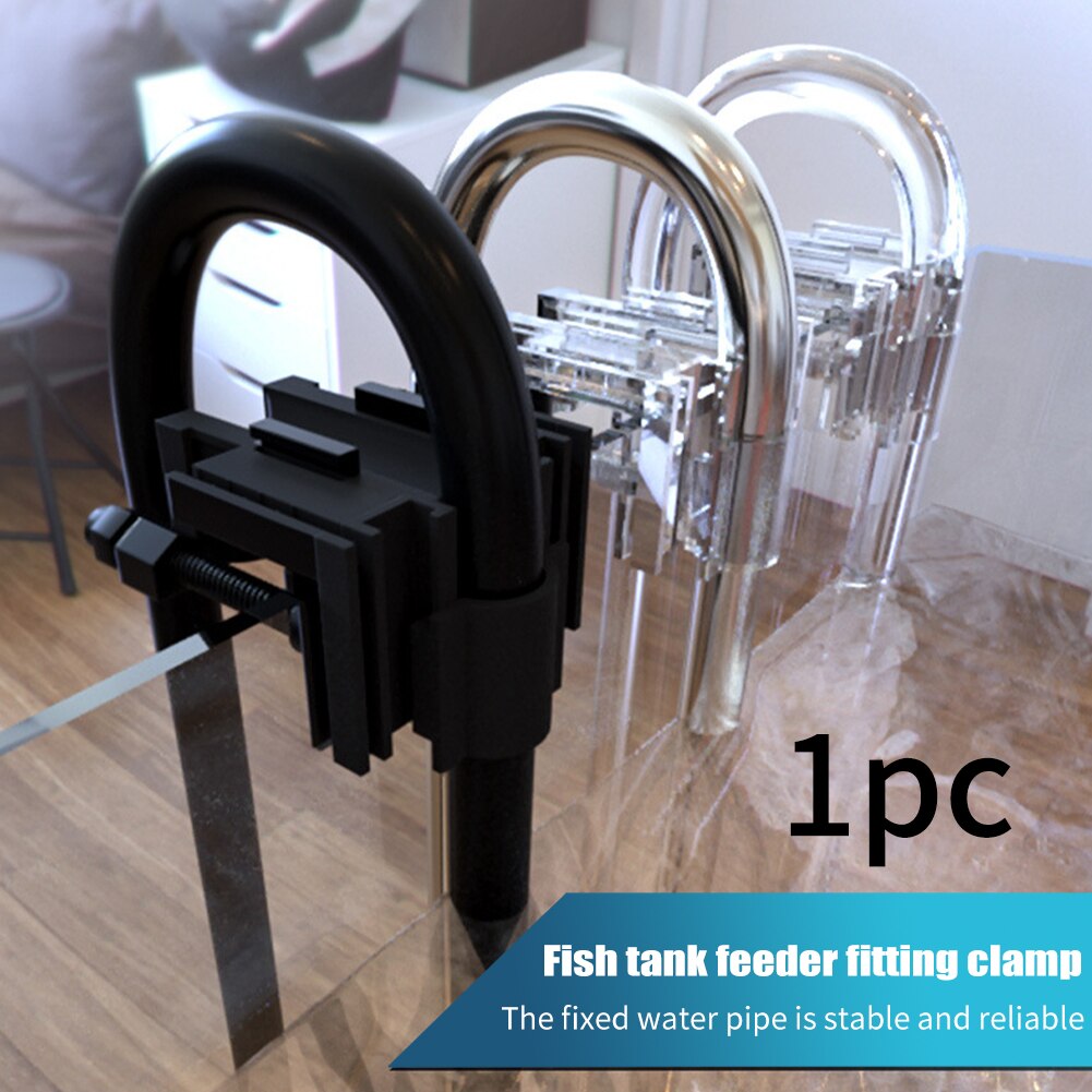Freshwater Fish Aquarium Tank Lily Pipe Fixture Universal Inflow Outflow ABS Fixing Aquatic Plants Easy Install DIY Tube Holder