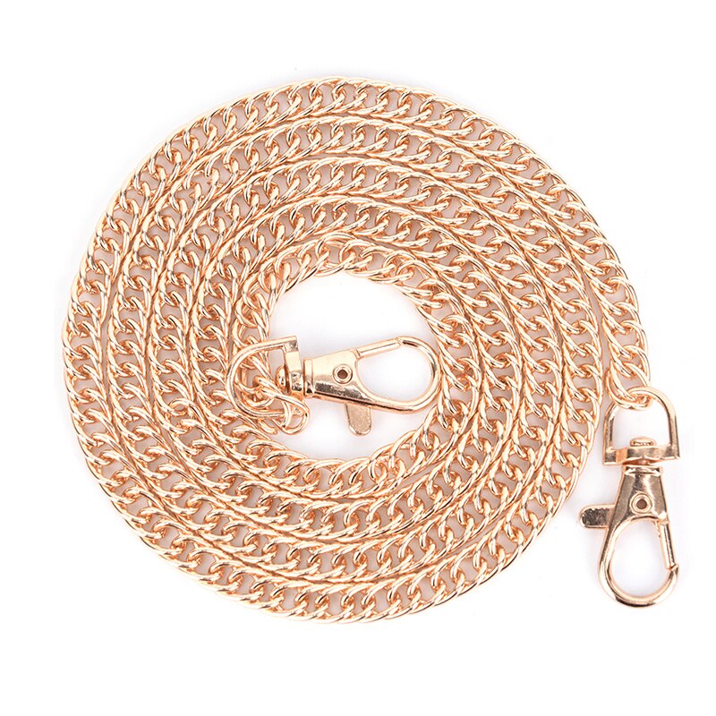 100Cm Vervanging Vrouwen Crossbody Schoudertas Met Ketting Handvat Draagtas Diy Voor Tote Portemonnee Te Gebruiken vervangbare: gold