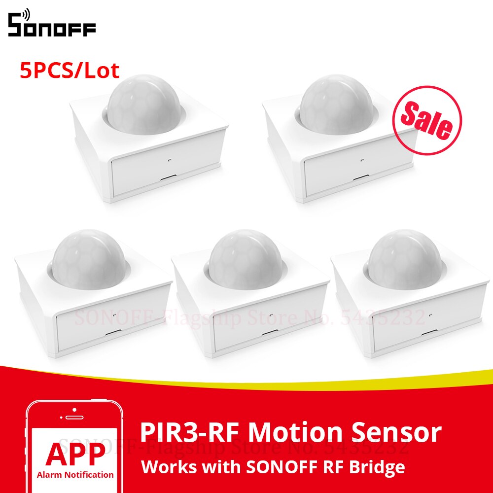 1/3/5 Stck Itead SONOFF PIR2 Bewegung Sensor kabellos Automatisierung System Anti-Diebstahl Alarm Clever Heimat Sicherheit funktioniert sonoff rf brücke