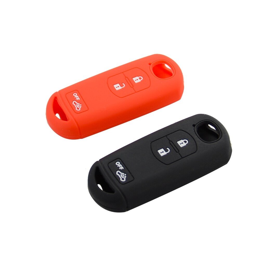 Okeytech Siliconen Autosleutel Cover Remote Case Voor Mazda 2 3 5 6 CX-3 CX-5 CX-7 CX-9 Snelheid Miata MX5 shell Protector 2/3/4 Knop
