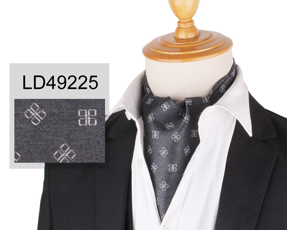 Cravate Paisley en Polyester pour homme, motif Floral, en cachemire, pour mariage, en Polyester, Jacquard, de luxe: LD49225