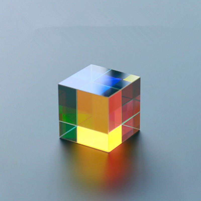 25x25x25mm 25*25*25mm K9 X-Cube Prism Lens For Physical Experiments and the projector