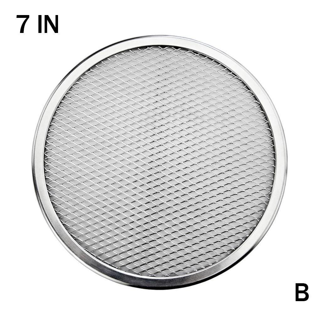 6/7/8/9/10 inch zeef bakvorm pizzaplaat gaas naadloos scherm bakvorm bakgereedschap keukennet bakvorm bakmetaal  d1 h 8: 7 maten