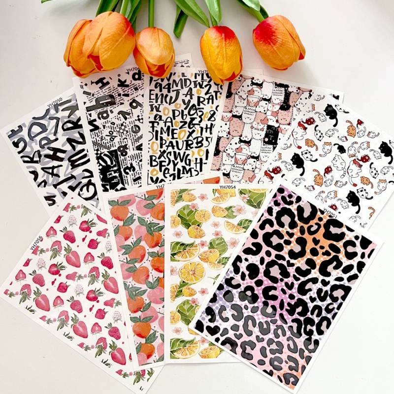 Papier d'argile fleur fruit pour fabrication bijoux boucles d'oreilles en argile, feuille Soluble