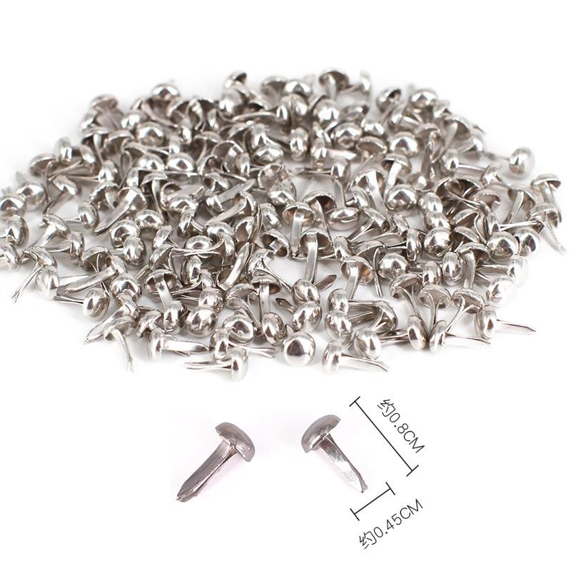 100 Stuks Mix Patroon Ronde Metalen Brads Diy Scrapbooking Ambachten Accessoires Voor Home Decor Versiering Fastener Brads Levert: 03