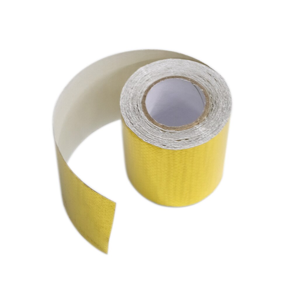 SPSLD-cinta reflectante de sellado de lámina de calor para tubo de escape, rollo de aluminio con respaldo, 5M