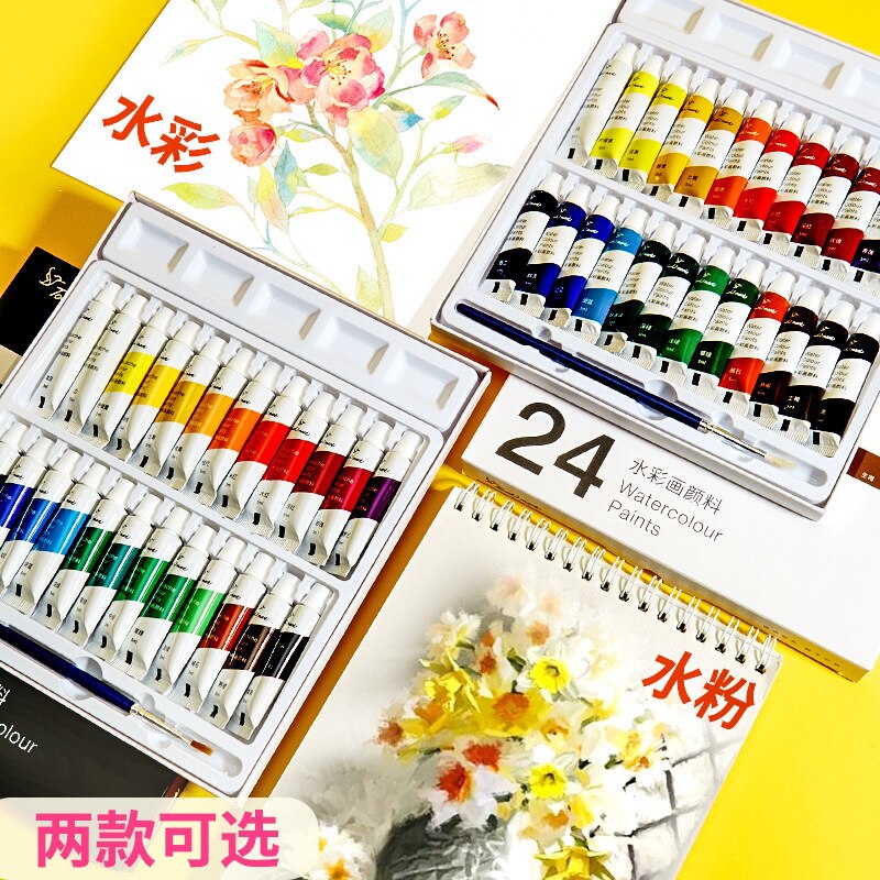 Professional12/18/24 Kleuren Aquarel/Gouache Verf 5Ml Buizen Wasbare Tekening Pigment Hand-Geschilderd verf Voor Art Diy