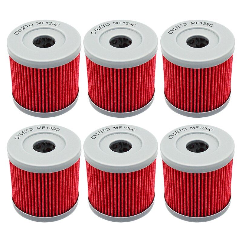 2/4/6 pcs Motorcycle Oil Filter For Suzuki DRZ400 DRZ400E DRZ400S DRZ400SM DRZ 400 SM Quadracer LTR 450 LTZ400 LTZ 400 Quadsport