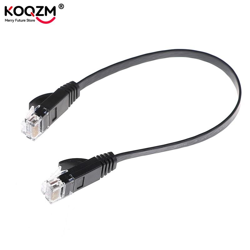 1pc 30cm Cat6 Network Cable Patch Cord RJ45 Slim High-speed Computer Networking Cord