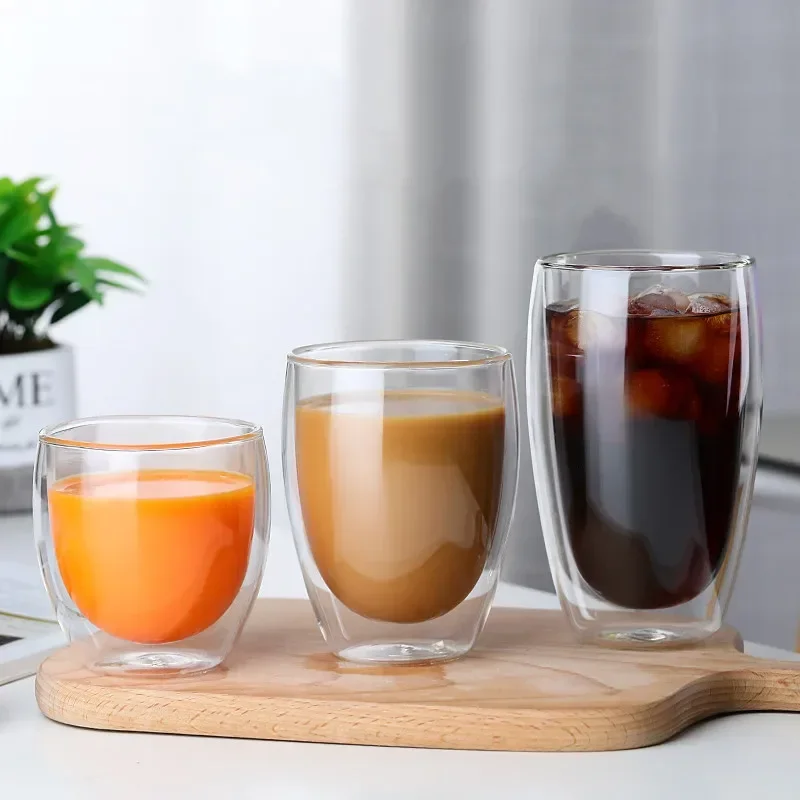 Hitzebeständige doppelwandige Glastasse 80-650 ml ... – Grandado