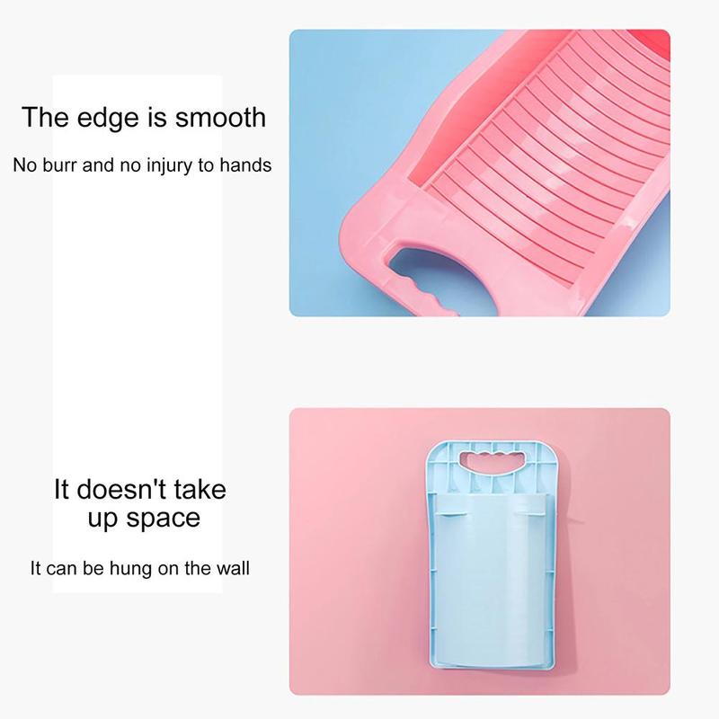 Plastic Washtub with Washboard Thick Laundry Basin Wash Baby Underwear Plastic Laundry Basin