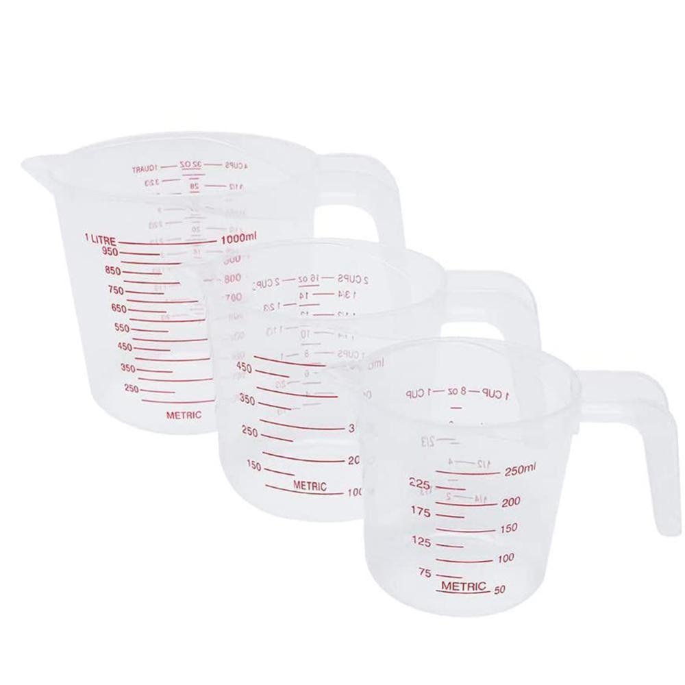 Outils de cuisson 250/500/1000 Ml avec échelle cuisine en plastique tasse à mesurer cuisson spécial tasse à mesurer