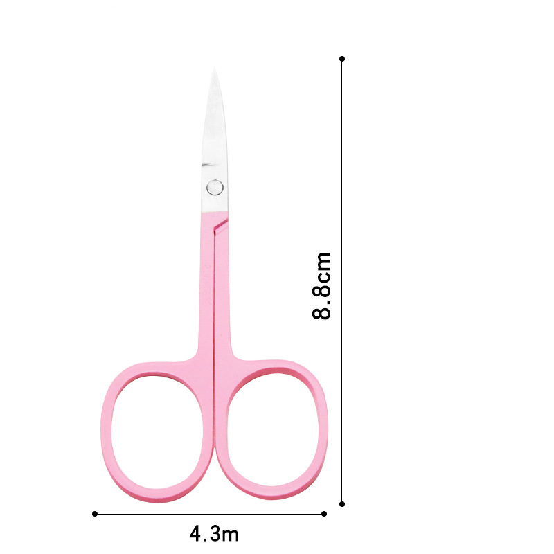 Grooming Scissors for Personal Care Facial Hair Removal and Ear Nose Eyebrow Trimming Stainless Steel Fine Straight Tip Scissors: SKU04