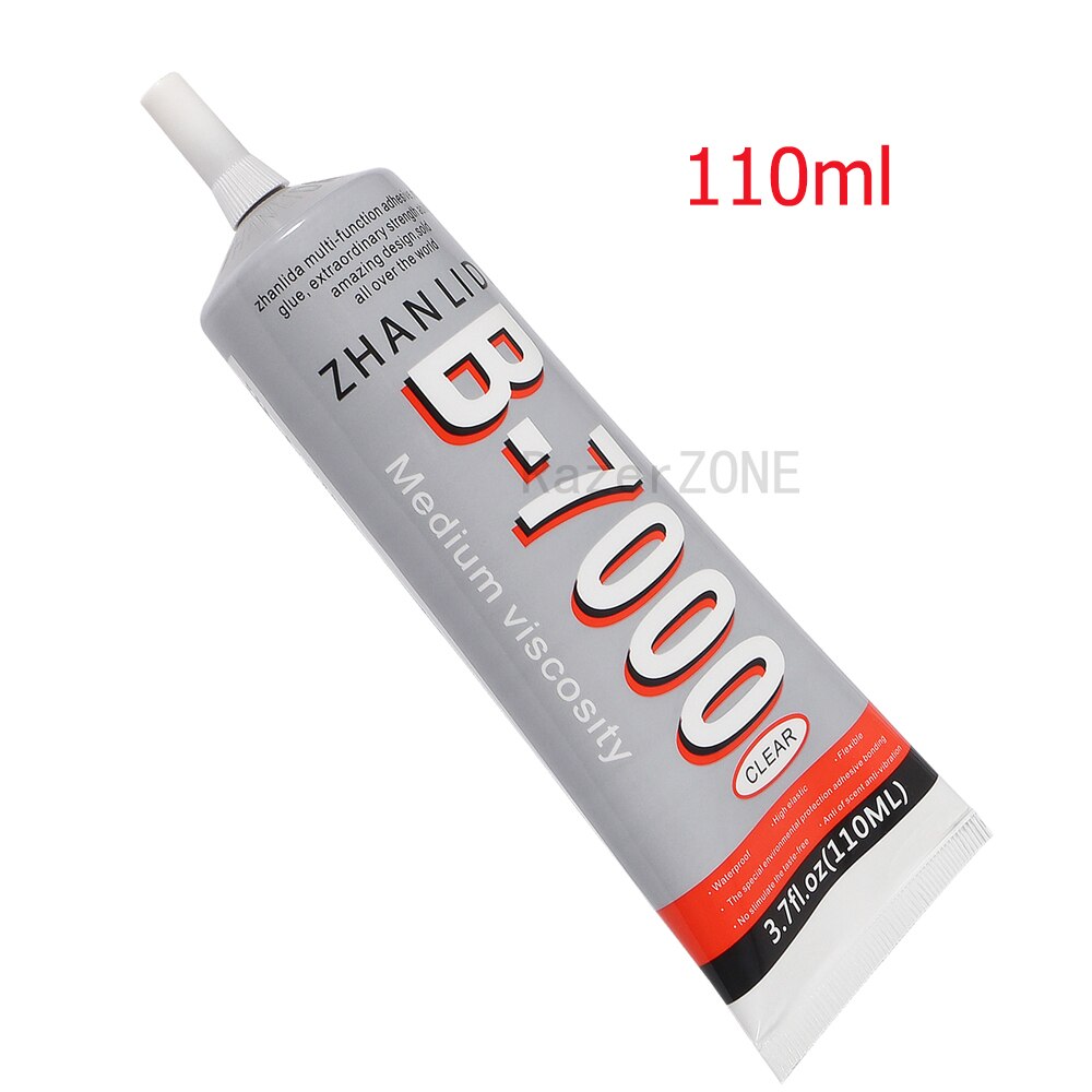 Colle multi-usages B7000 transparente forte, B-7000, convient pour bricolage écran LCD coque de téléphone bijoux réparation de montre: 110ml
